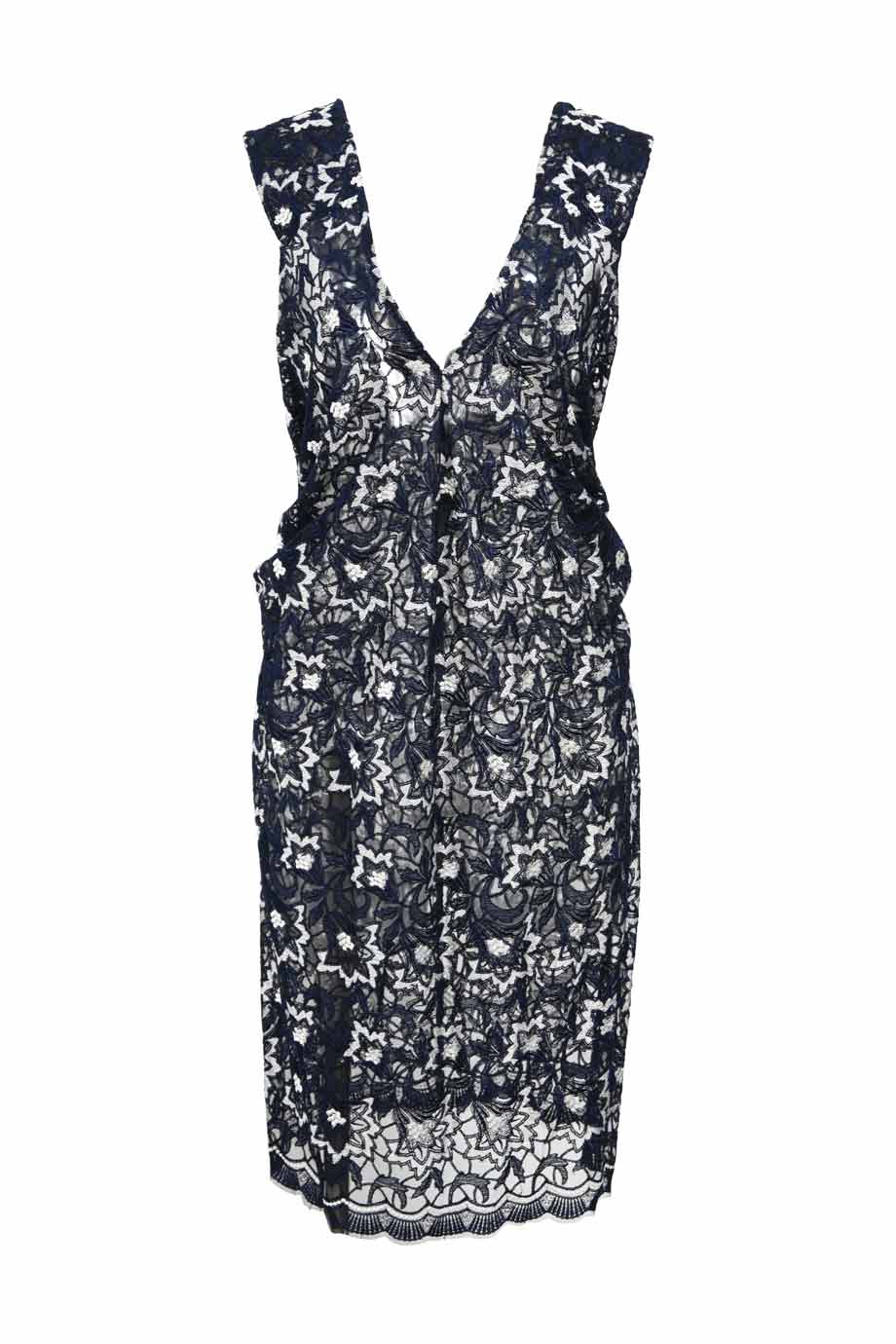 knee length dresses for ladies 2000s Junya Watanabe Comme des Garcons Floral Print Wool & Rayon Layered Grunge Cardigan Dress with Lace Look 6 F/W 2007