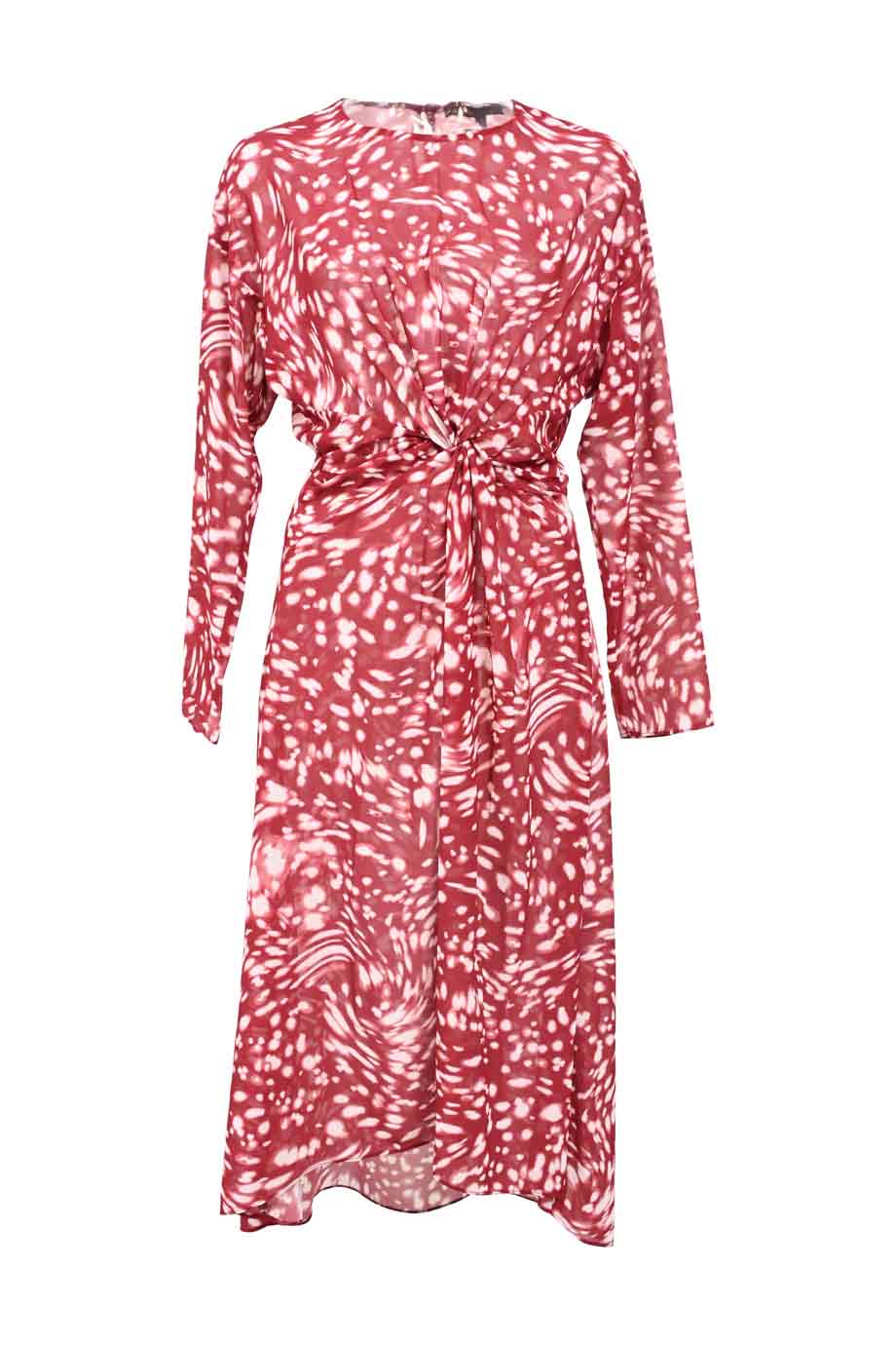 maje red maxi dress WW46080] Maje