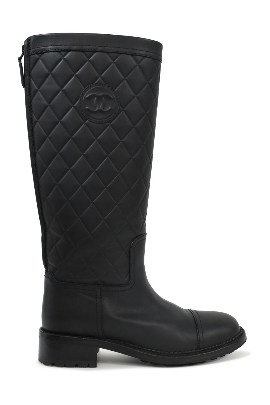靴 00FW Chanel Knee-High Sock Boots WS8131] Chanel | Knee High Boot