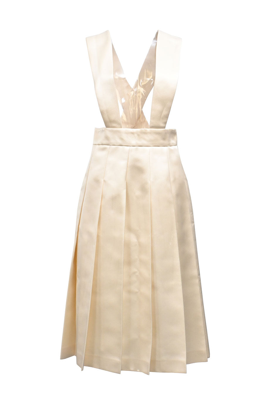 knee length dresses for ladies Miu Miu SS2004 Silk Striped Midi Dress main image 1