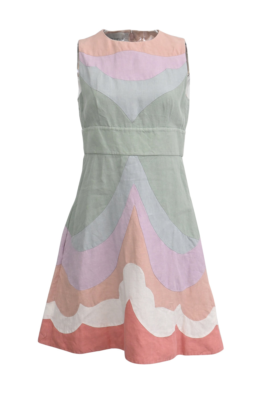 white linen beach dress Vitamin A Women's Mari Maxi Dress - White Crinkle Linen main image 0