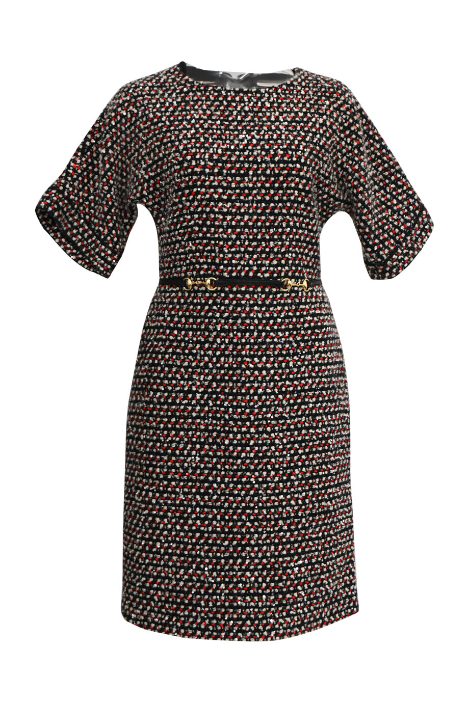 slim fit dress slacks Gucci Sequin-embellished V-neck Midi Dress – Runway Catalog main image 1