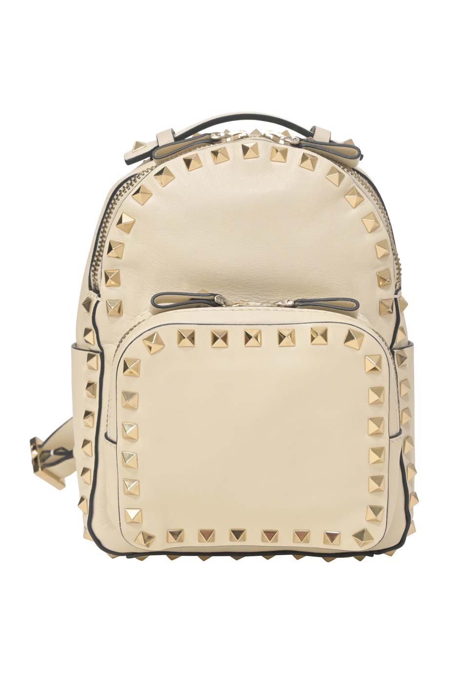 Beige Valentino Studded Backpack Valentino Garavani Rockstud