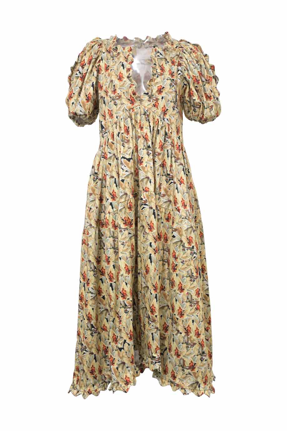 kika printed midi dress WW41425] KIKA VARGAS