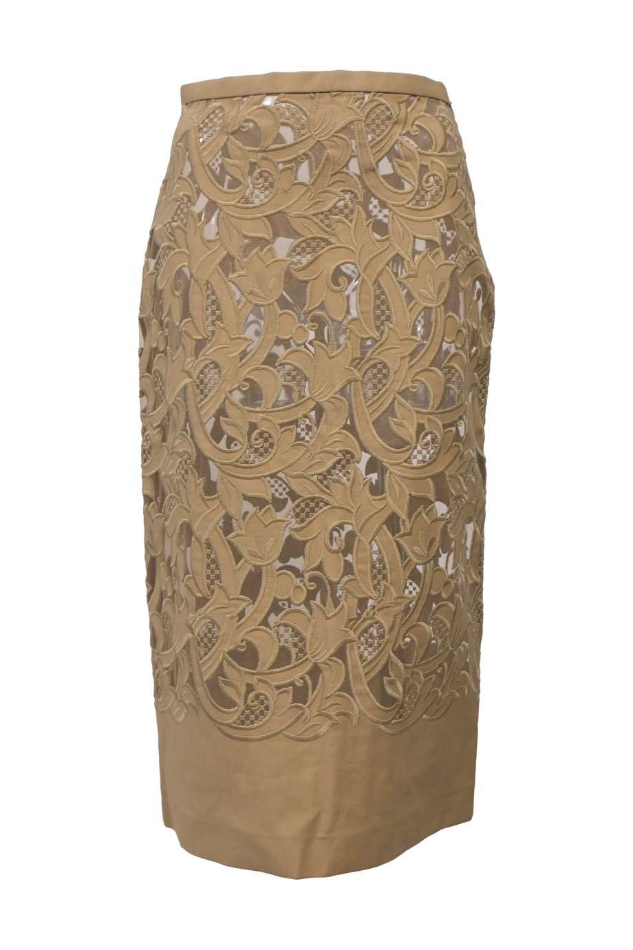 Khaki pencil skirt floral hotsell