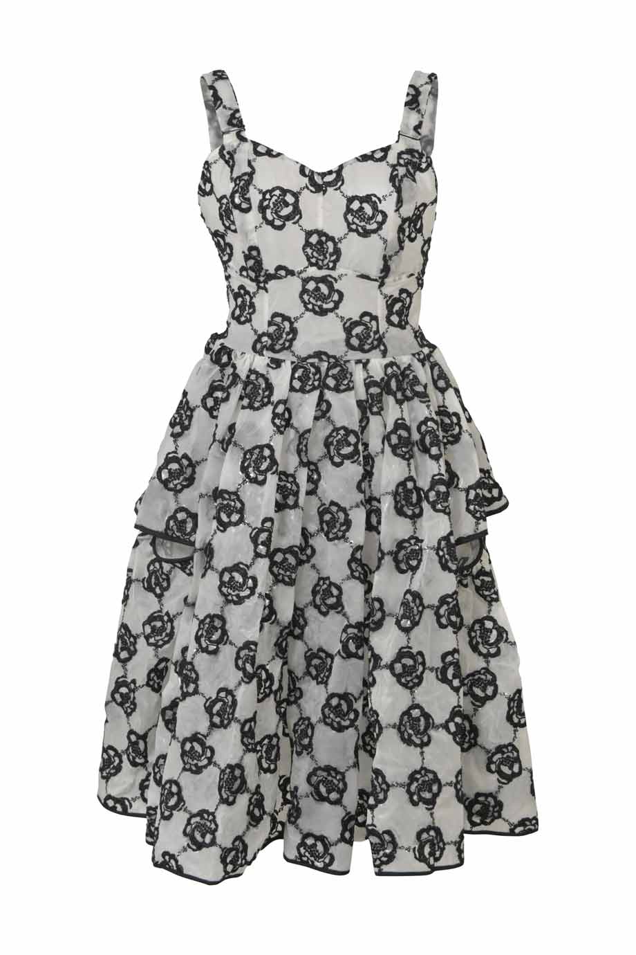 sachin and babi light blue dress SIMONE ROCHA Cherub-Embroidered Cotton Dress
