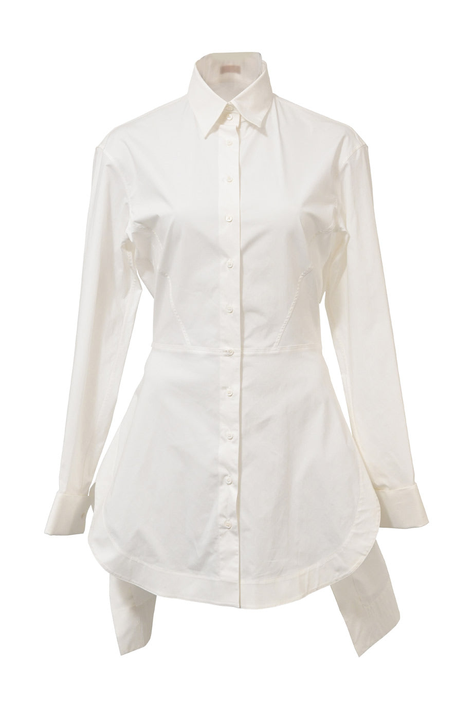 alaia white shirt dress Alaa White Panelled Poplin Dress size 4 (US)