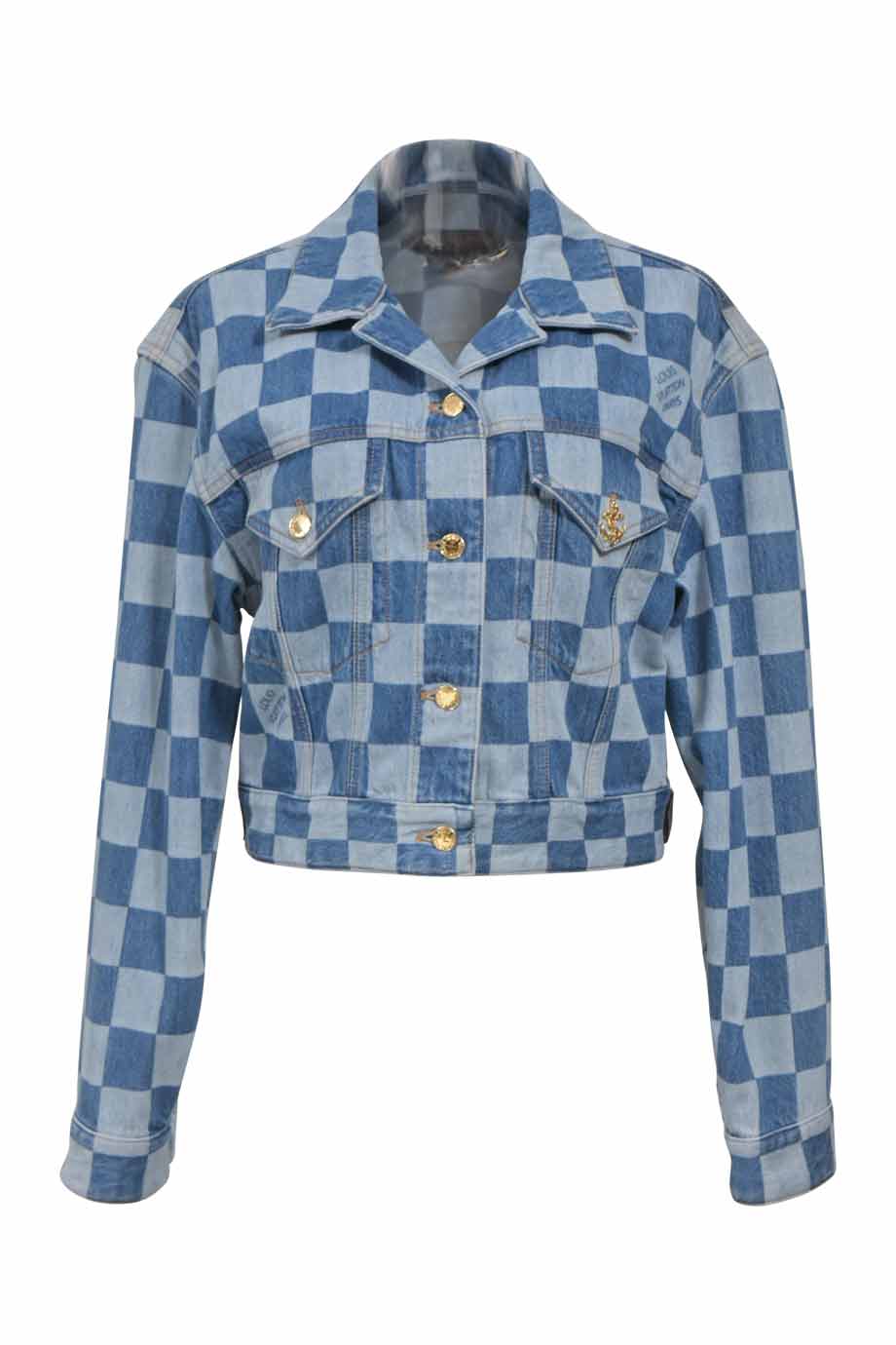 ジャケット・アウター Louis Vuitton Damier Denim Jacket Damier Classic Denim Jacket - Men - Ready-to-Wear | LOUIS
