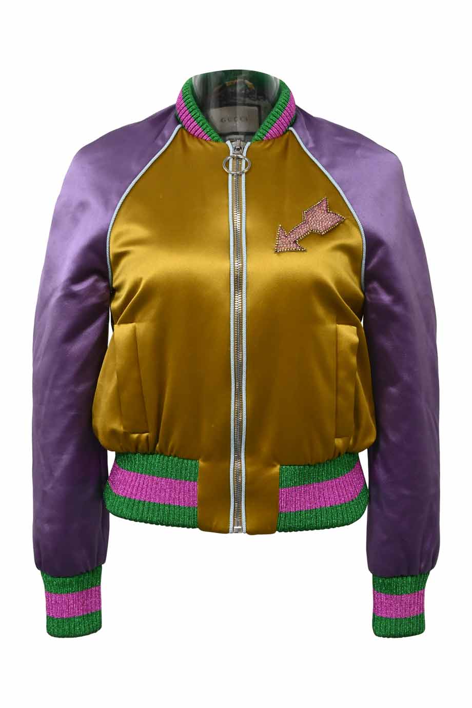 Gucci orders purple bomber jacket