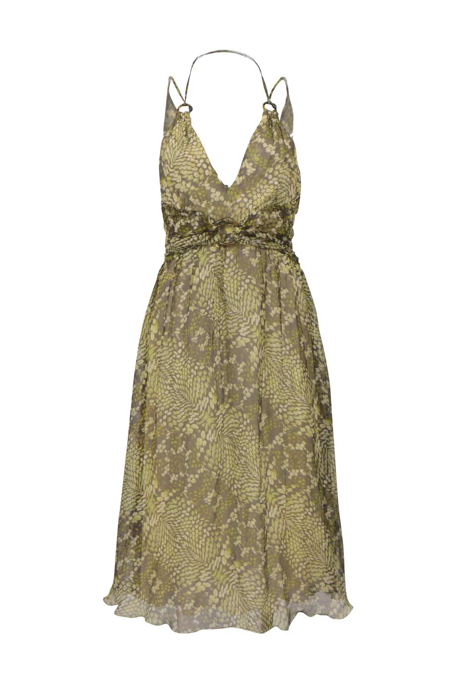 green emerald velvet dress WW44444] Just Cavalli