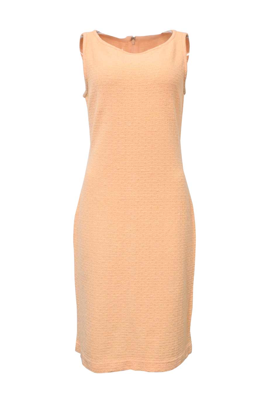 sachin and babi light blue dress St. John Strass-Embellished Square-Neck Sleeveless Sheer Striped Pique Gown main image 1