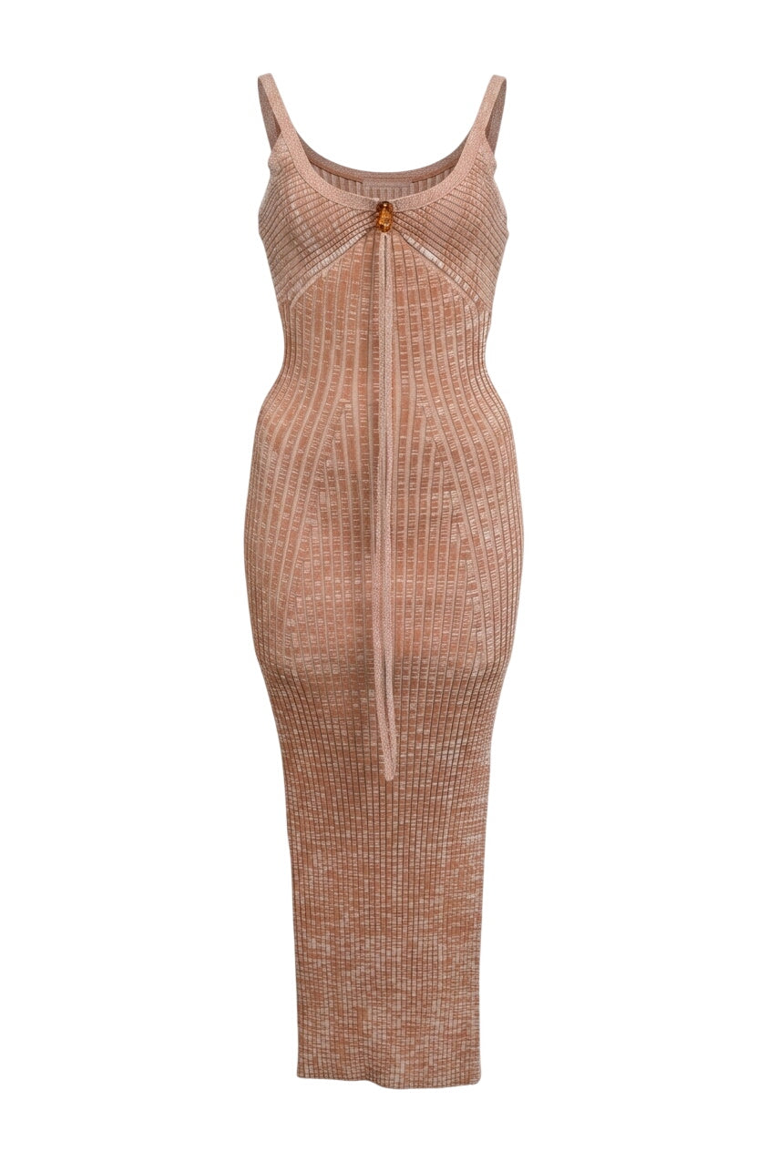 jonathan simkhai brown dress WW57693] cosmopolitan woman. Embroidered Dress Navy Blue Dress - Size:XL / 10~12