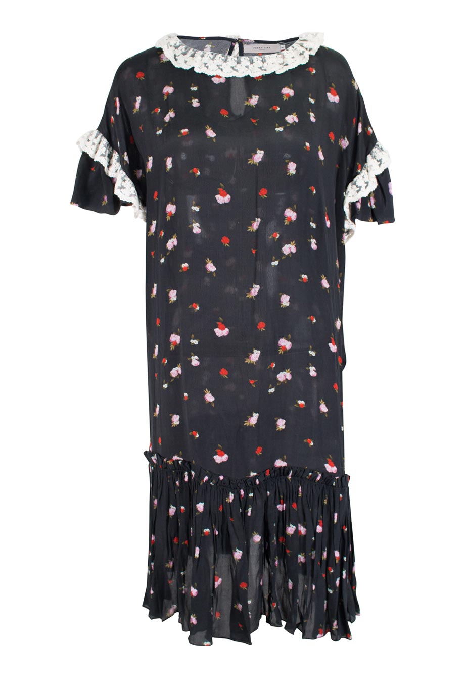 Preen Line Dress Sale Preen Line Womens Lois Floral Midi Dress, Black, NWT