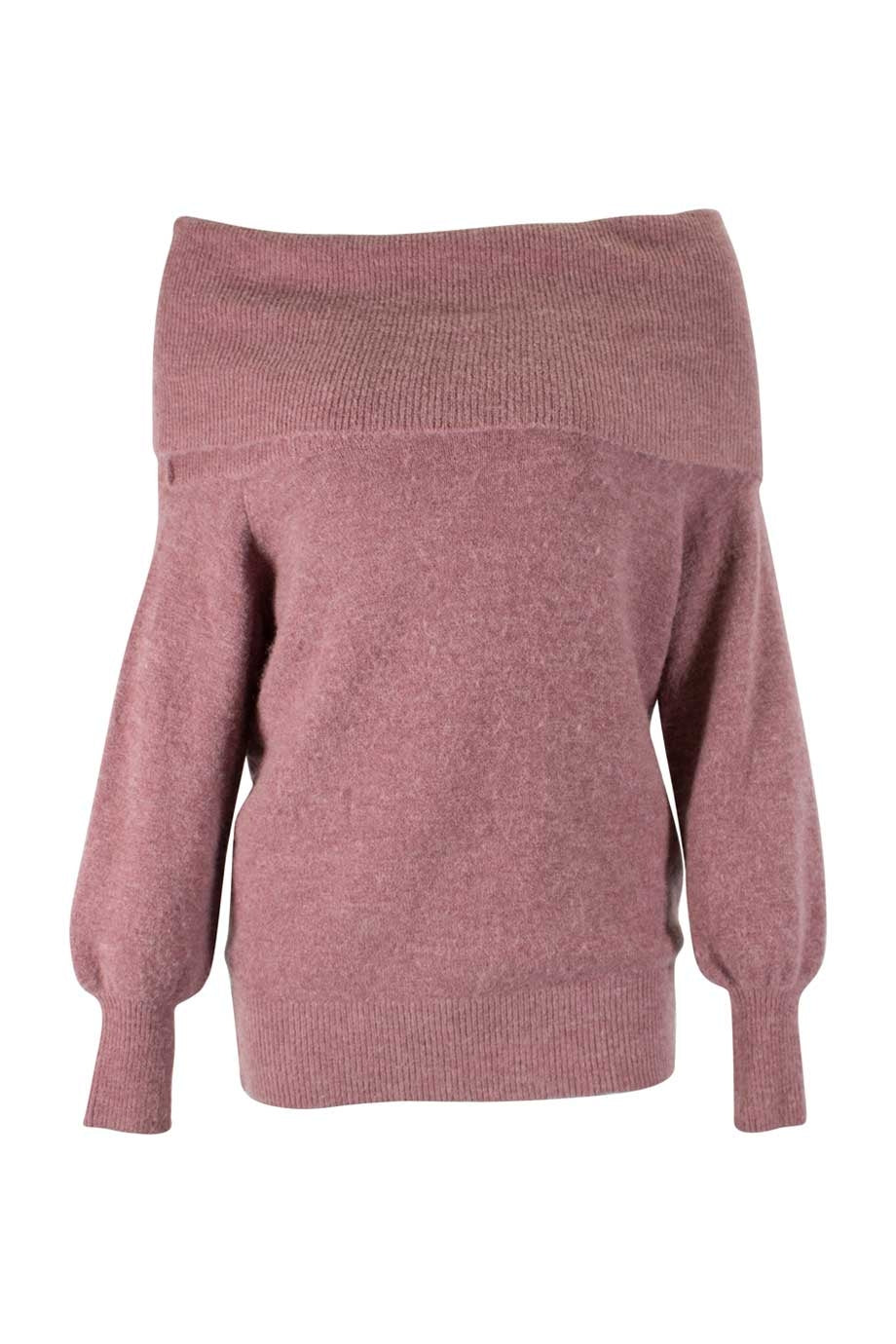 Off Shoulder Lilac Jumper Topshop Michelle Mason Top