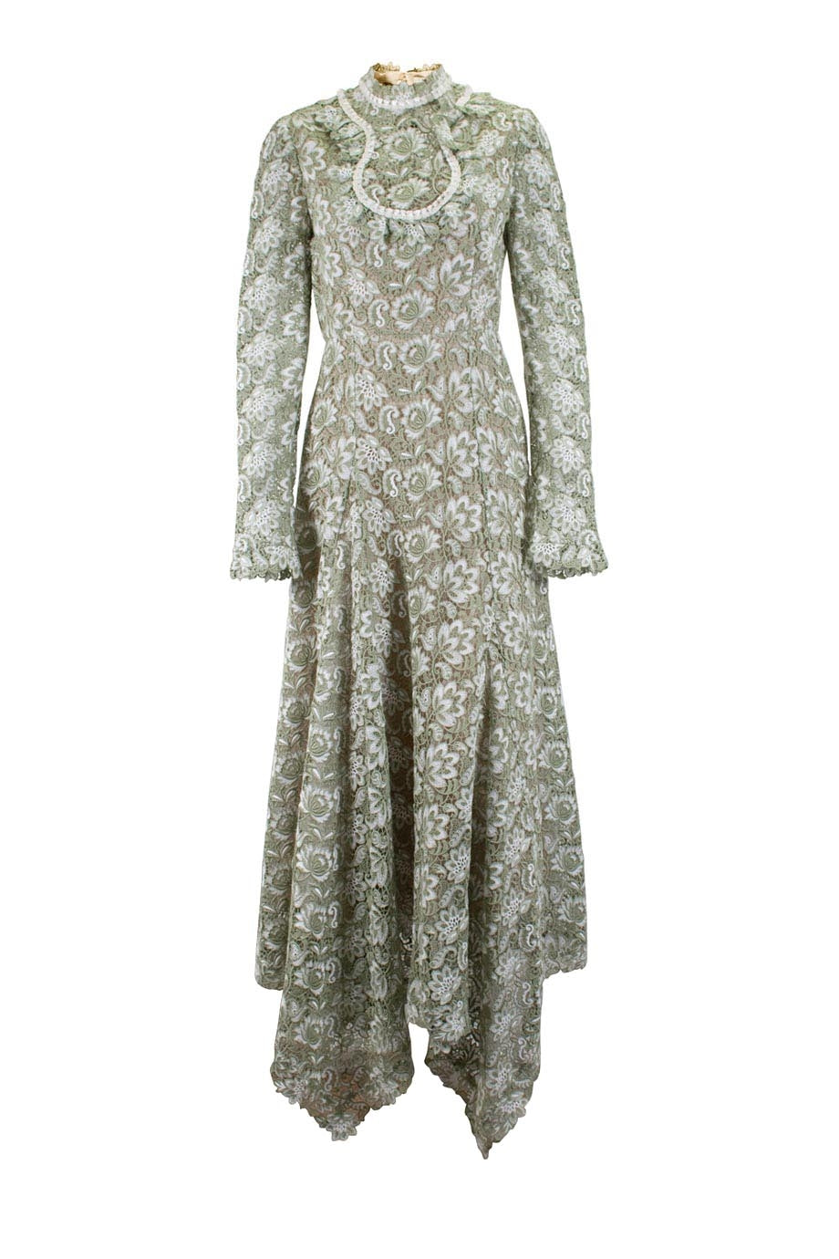 chinese dress ladies Erdem // Green Lace Mesh Strapless Dress – VSP Consignment main image 1