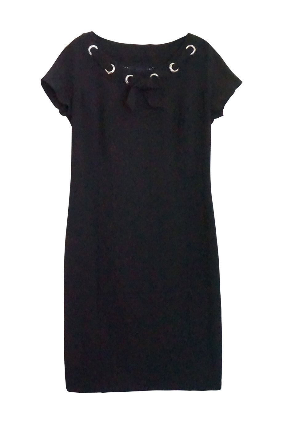 black lace tiered dress Marchesa Notte Chantilly Lace Gown, 14 / Black main image 0