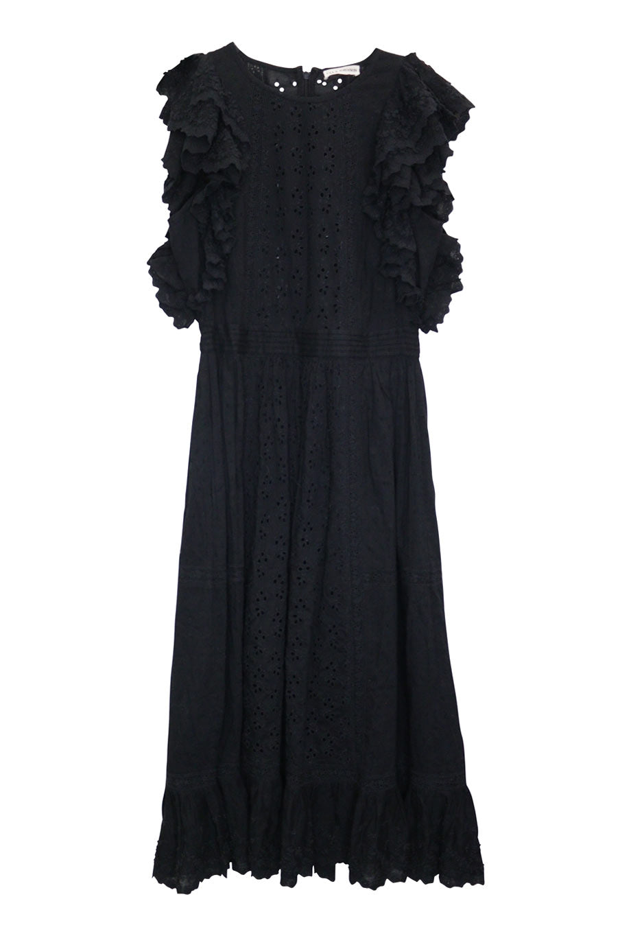 princess polly baby blue dress Ulla Johnson Nora Dress Noir main image 1