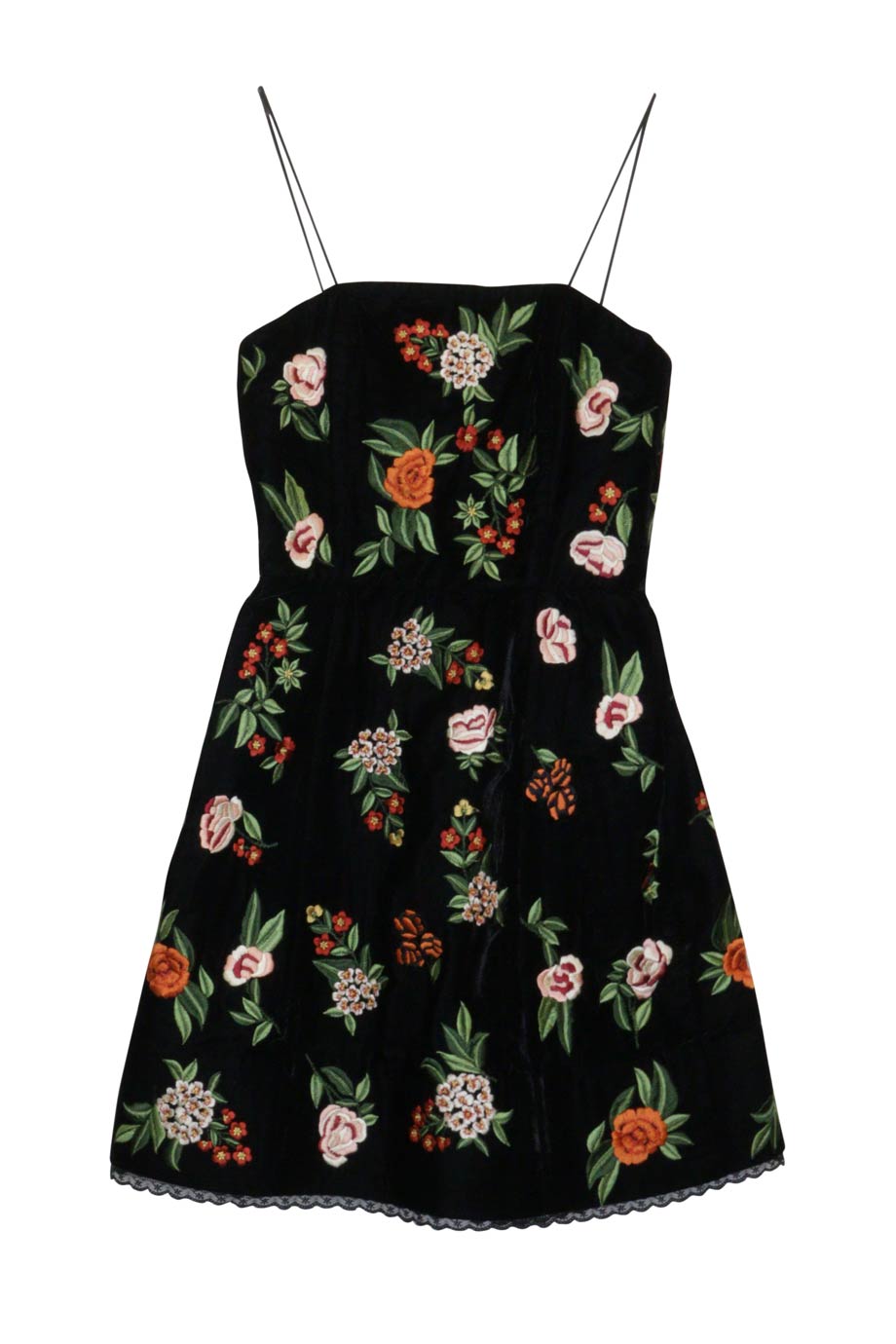 green emerald velvet dress [WW23026] Alice + Olivia