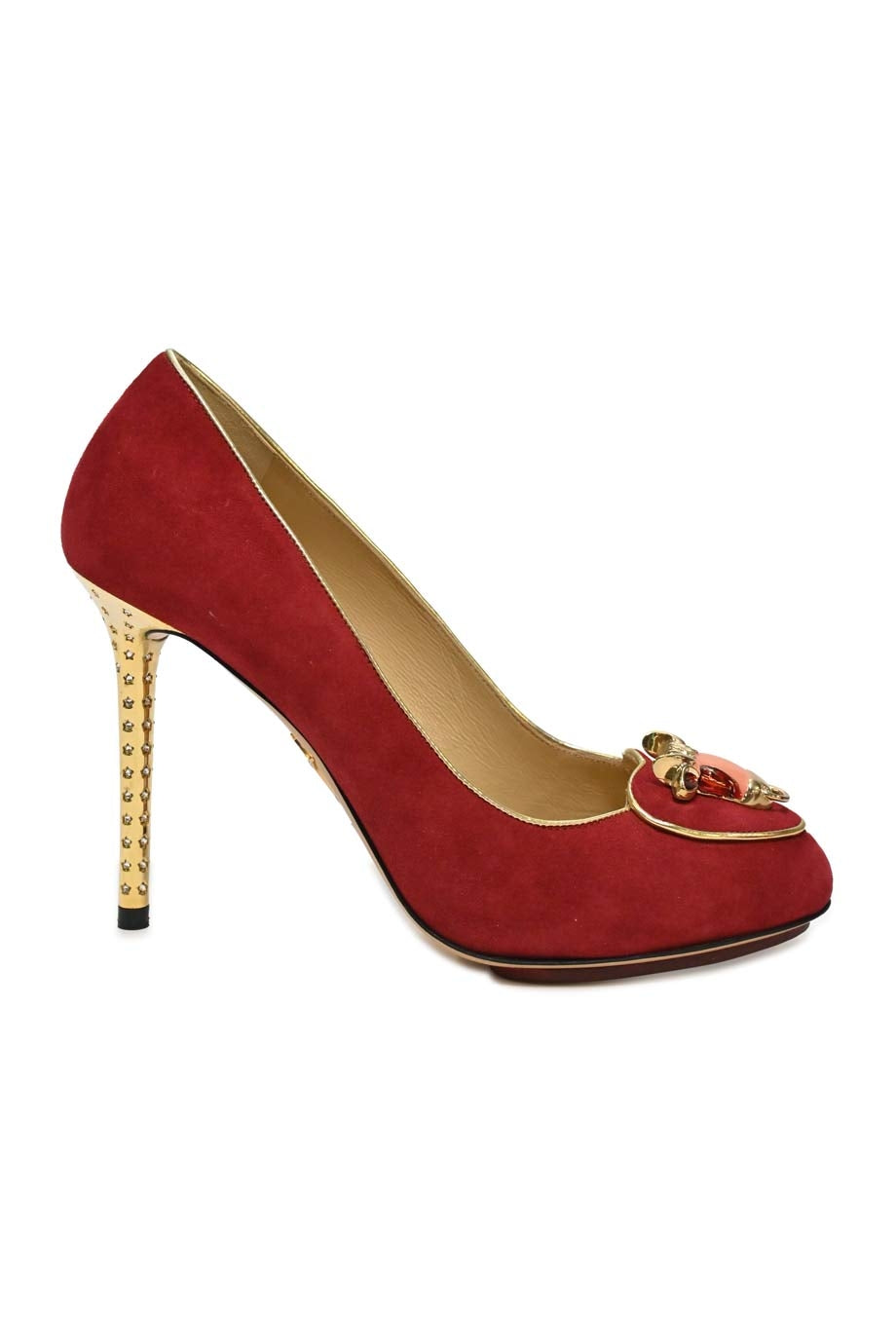 Charlotte olympia suede hot sale platform pumps