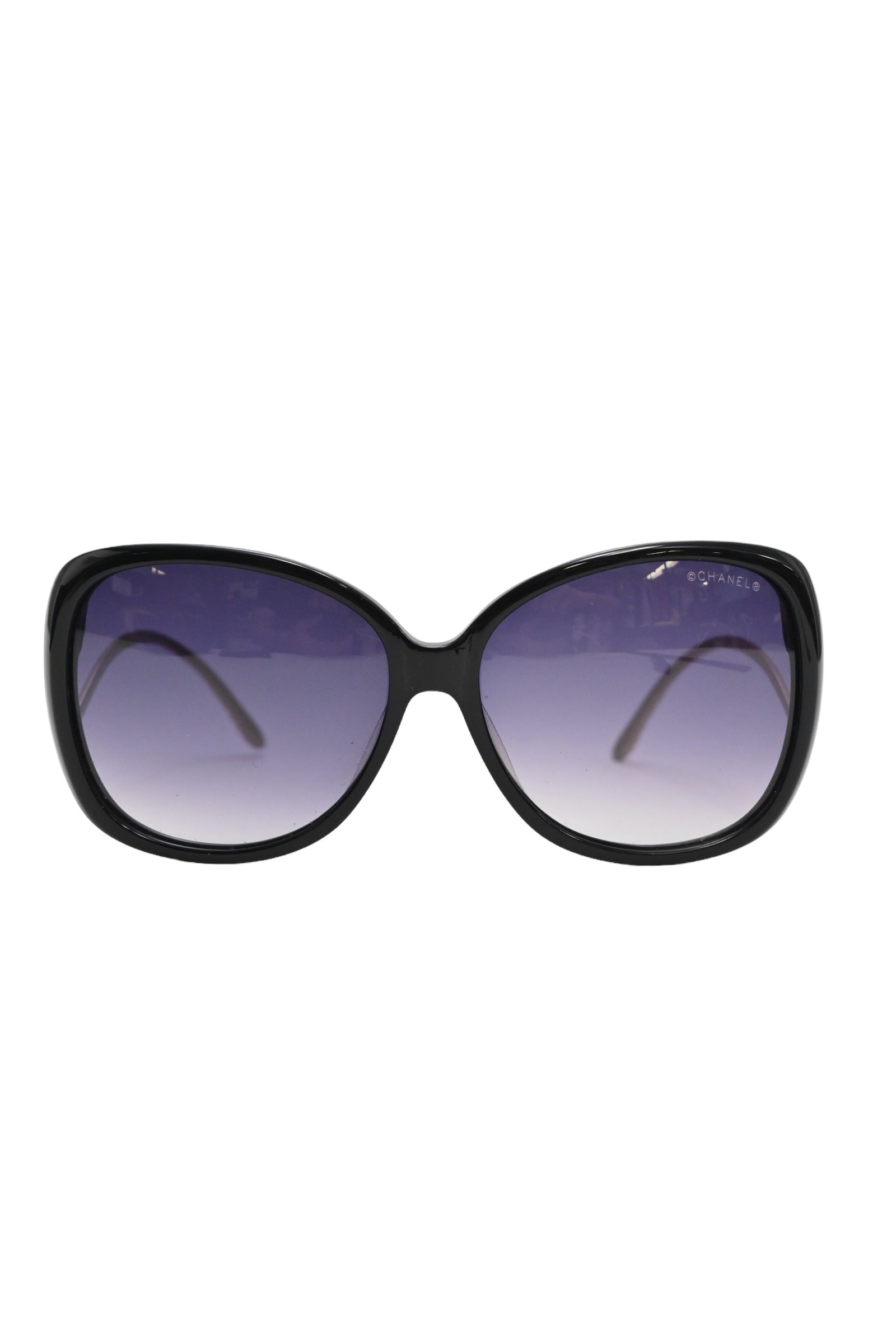 Chanel Black Sunglasses with Purple Lenses Sunglasses CHANEL CH5535Q C622/S1 54-17 Black in stock main image 3