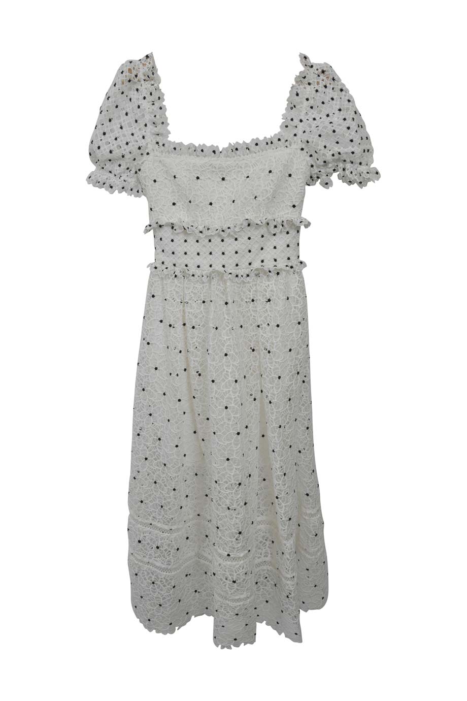 self portrait ruffle midi dress Self-Portrait Chiffon Sleeveless Tunic Ruffle Midi Dress