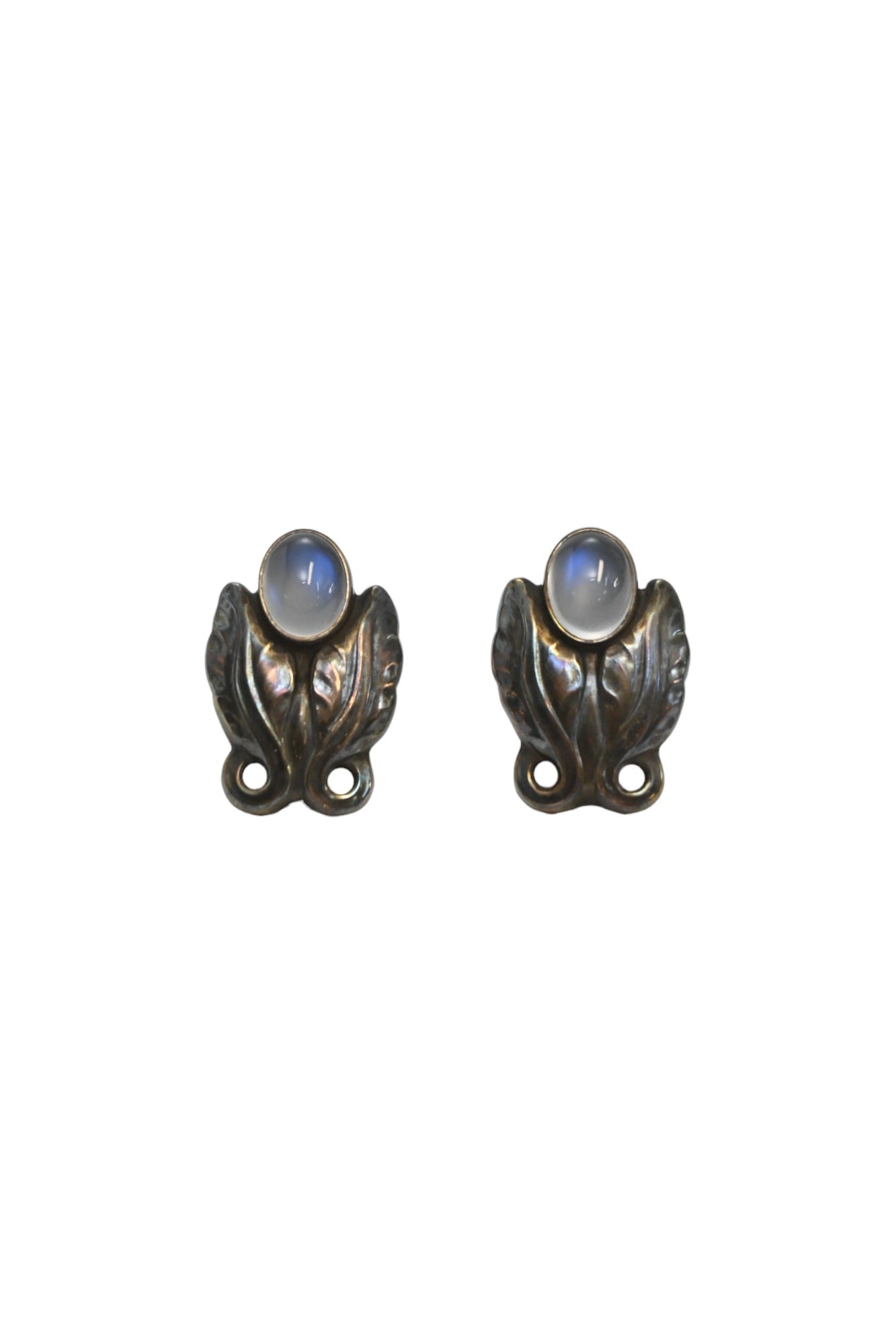 Jensen Moonlight Blossom Earrings Georg Jensen Moonstone Earrings