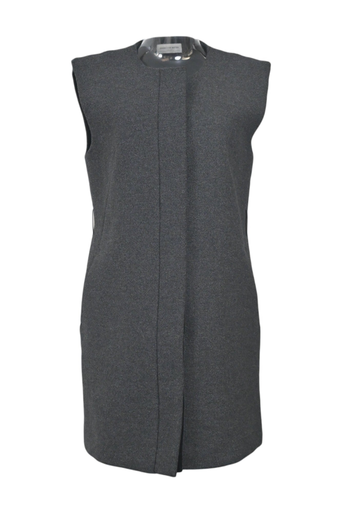 Gilet Femme Dries Van Noten – Marine Et Jacquard Noir, Taille 38/6, Neuf Sans étiquette
