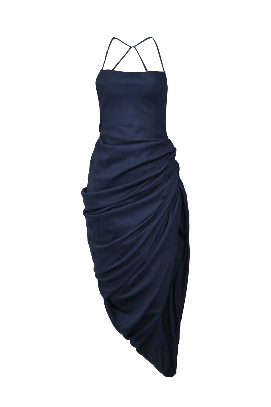 jacquemus ruched dress La Castagna Draped Mini Dress