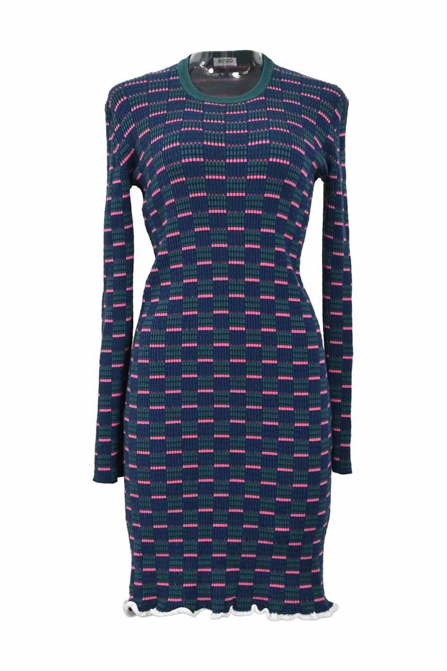kenzo ribbed dress Ribbed Pleated Dress