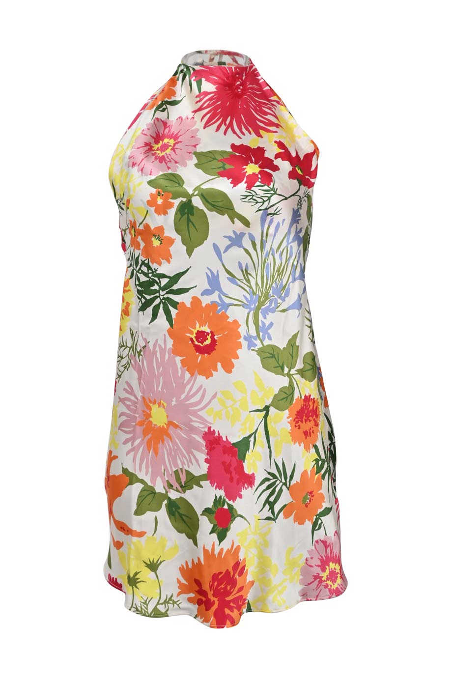 sachin and babi light blue dress Reformation halter wrap tie front mini dress size