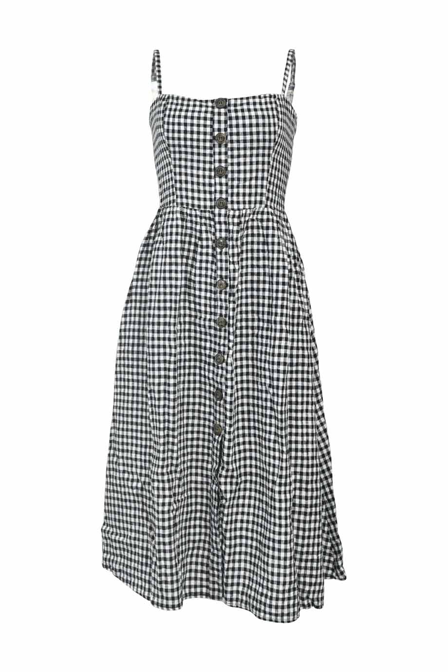 reformation linen gingham dress Reformation Noel Gingham Linen Mini Dress