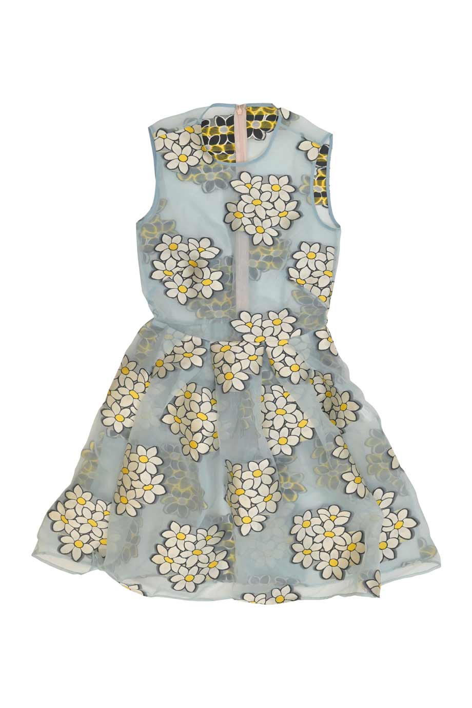 sachin and babi light blue dress RED Valentino Black Floral Patterned Knit & Tulle Midi Dress L RED Valentino main image 0
