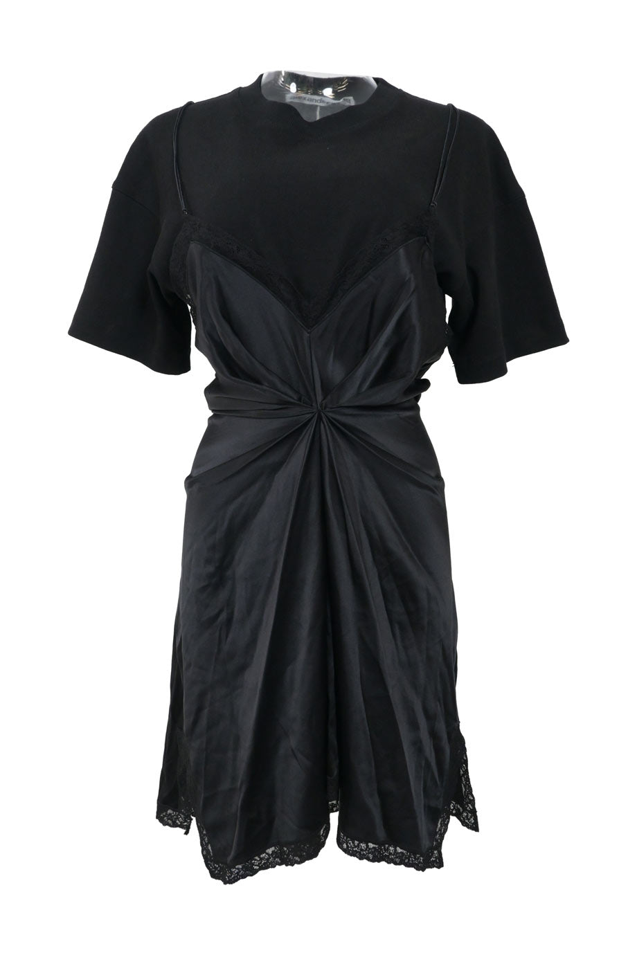 alexander wang black slip dress Alexander Wang Lace Slip Dress in Black