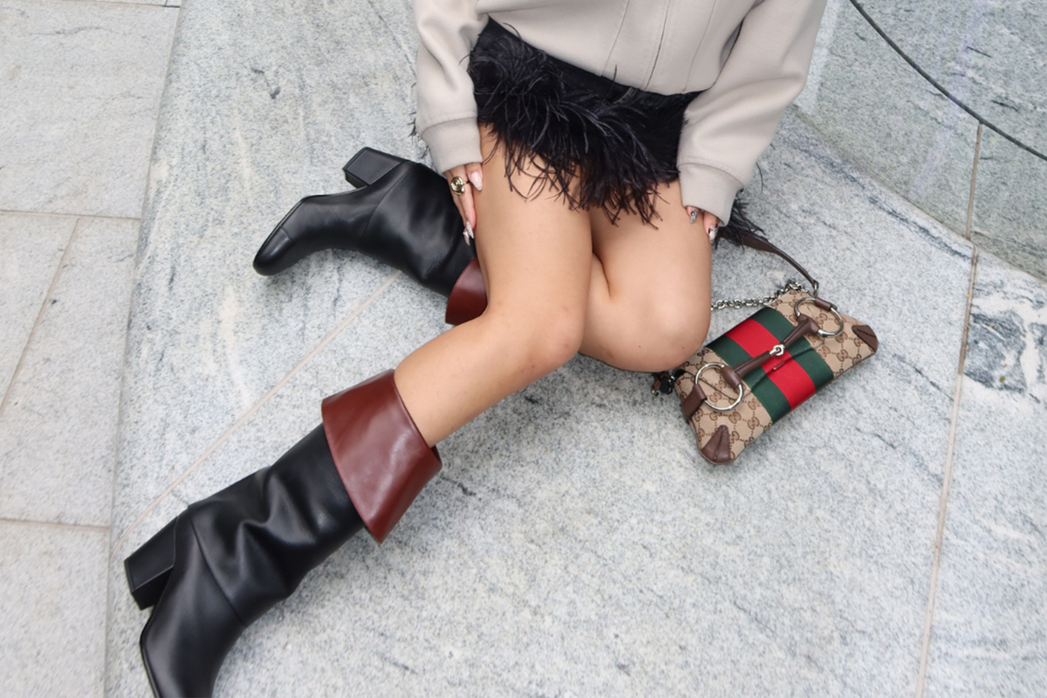 ANN DEMEULEMEESTER ヘアバンド M size ann demeulemeester armwarmers, cropped leather gloves, dries van