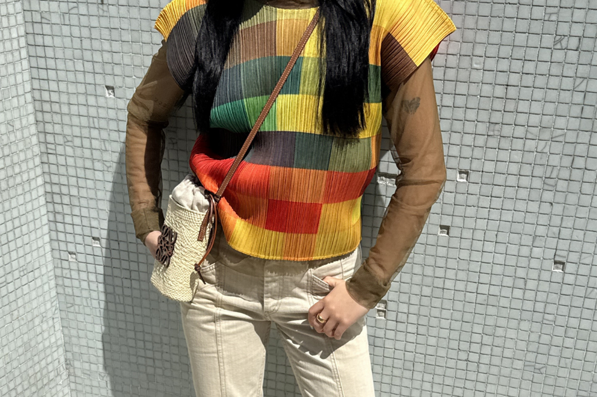 CHANEL ベージュ メッシュ タンクトップ CHANEL ベージュ メッシュ CHANEL ベージュ メッシュ タンクトップ CHANEL ベージュ メッシュ