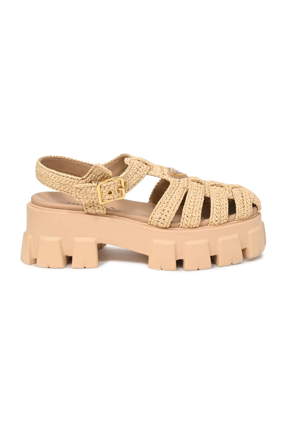 Prada Women s Monolith Cage Platform Sandals Rubber