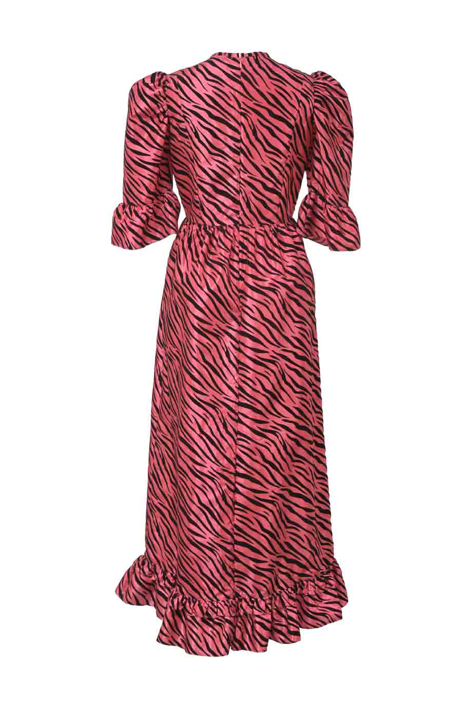 batsheva red dress Apron Dress in Red Floral 0 / Red