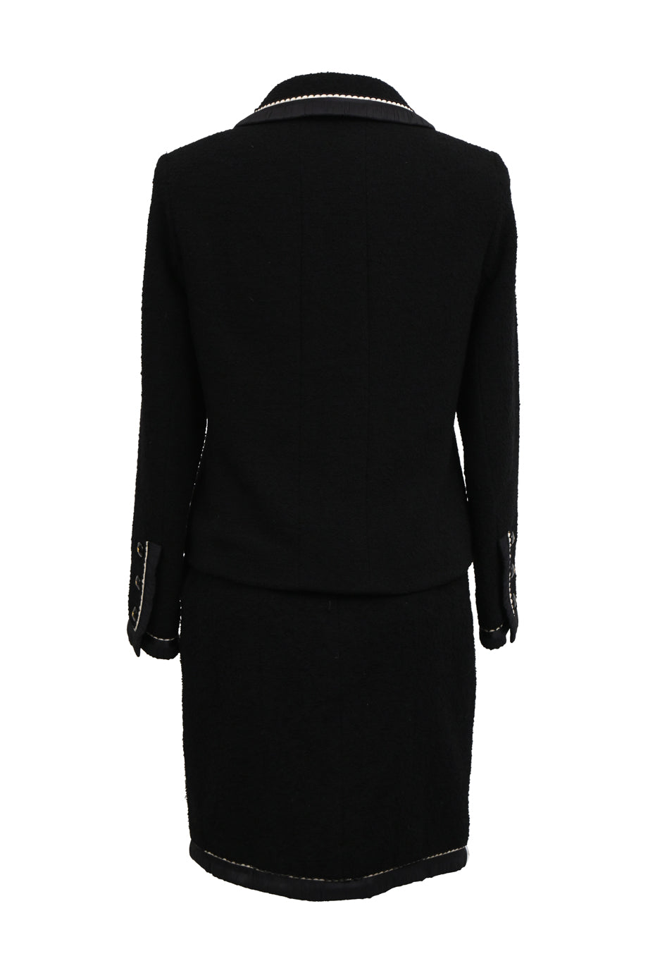 トップス CHANEL CHANEL Pre-Owned 1996 gripoix-buttons Velour Shirt | Black | FARFETCH