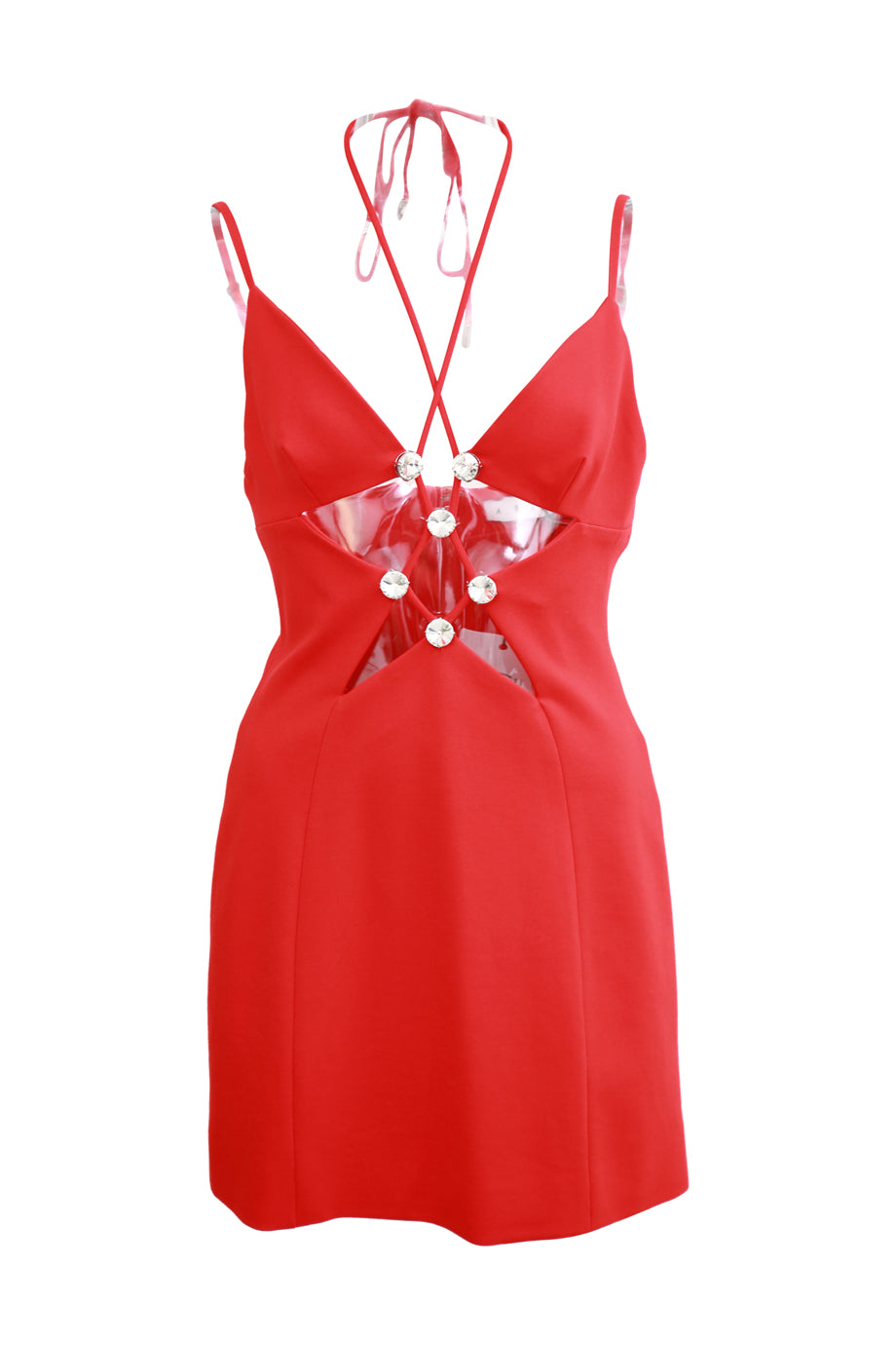 strapless open back dress WW53135] Area NYC