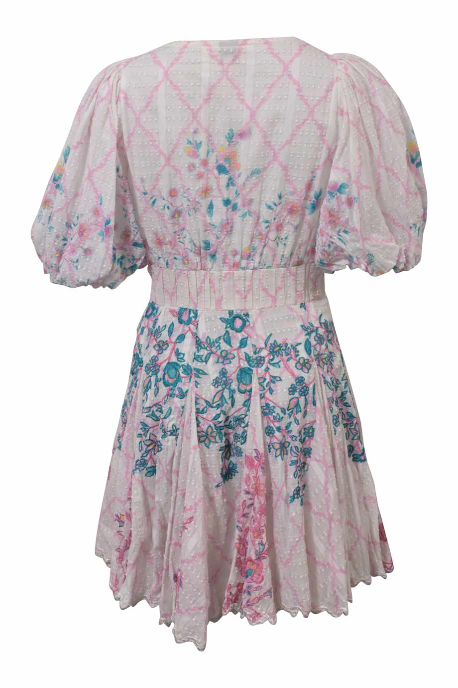 hemant and nandita pink puff sleeve dress Anay Short Dress Retrofete