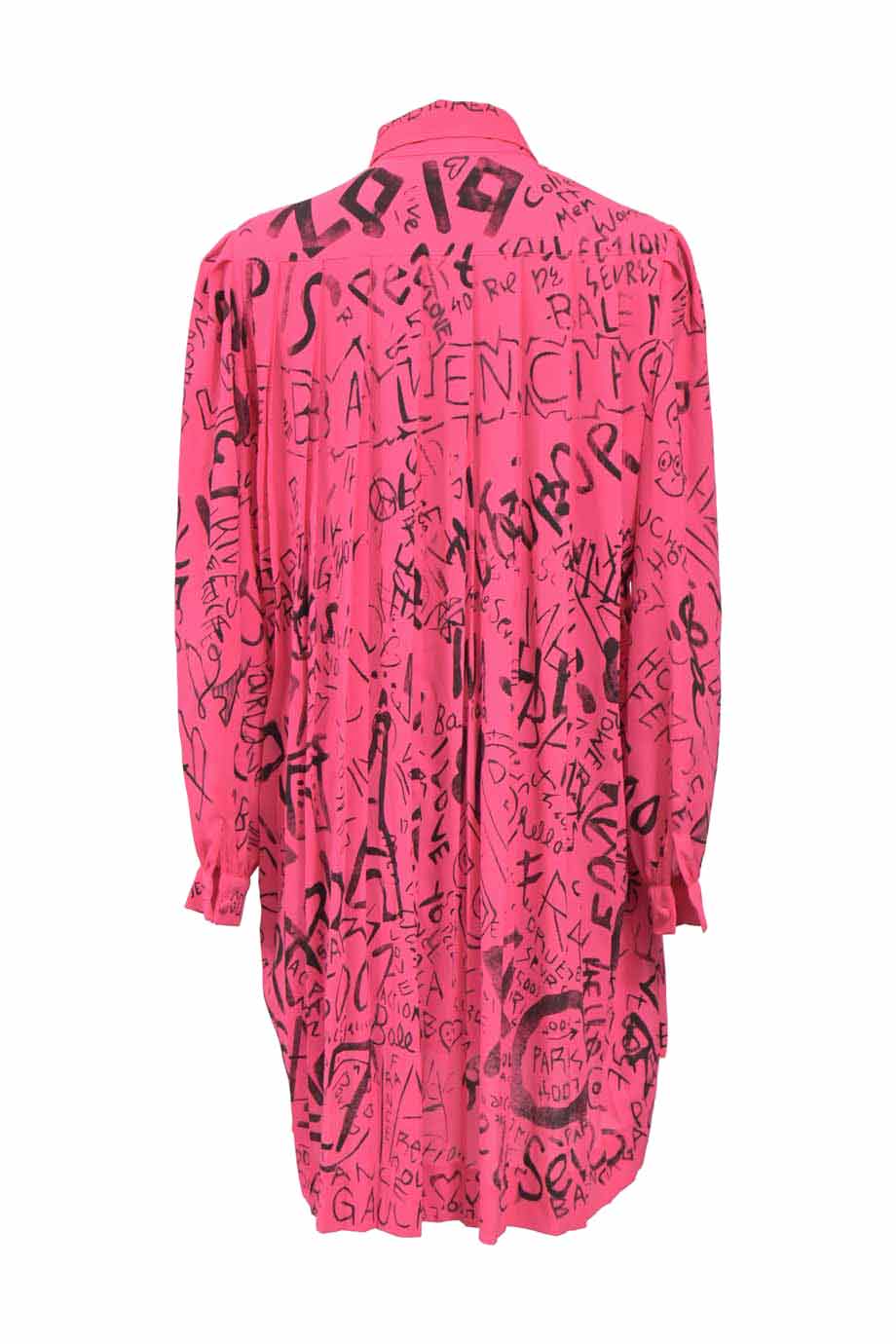 balenciaga pink graffiti dress Balenciaga Pink Graffiti Dress (women XS)