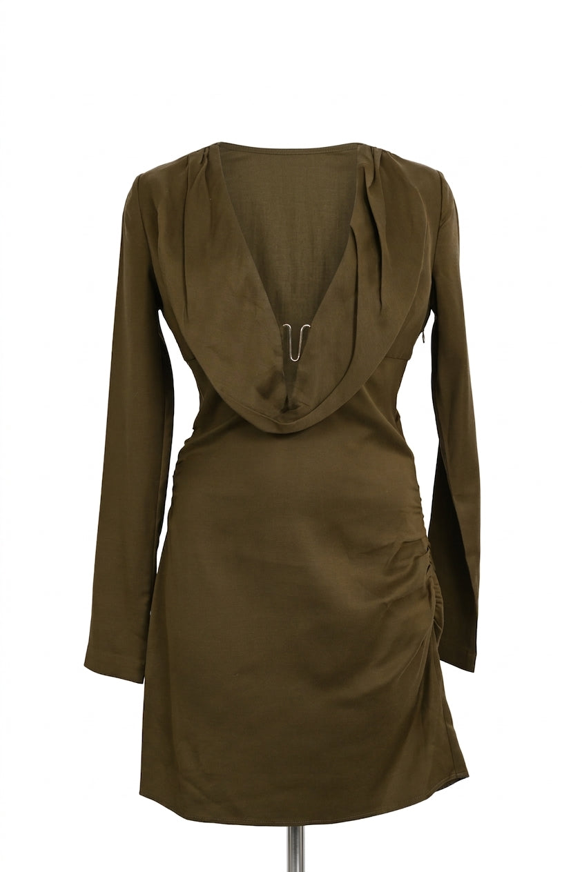 green emerald velvet dress IZOLA GOWN main image 0