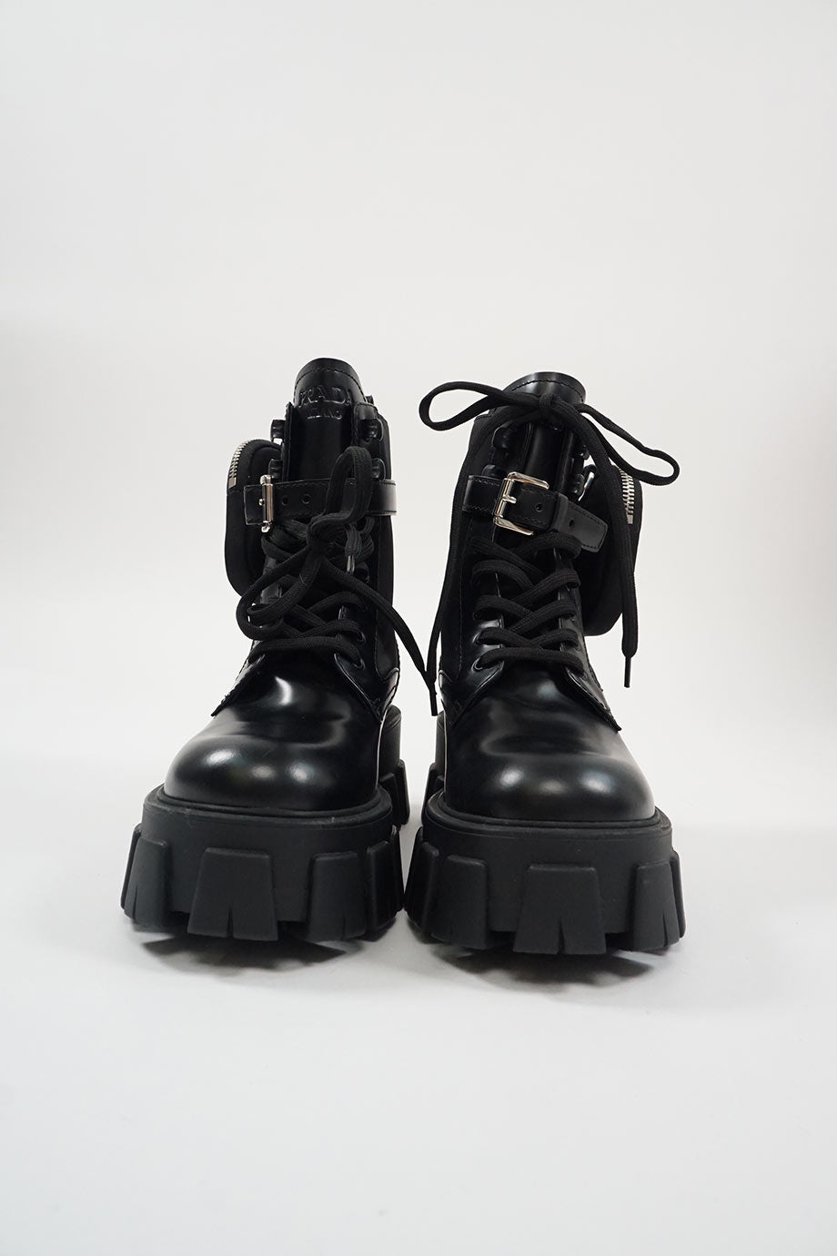 WS6222] Prada | Lace Up Boot