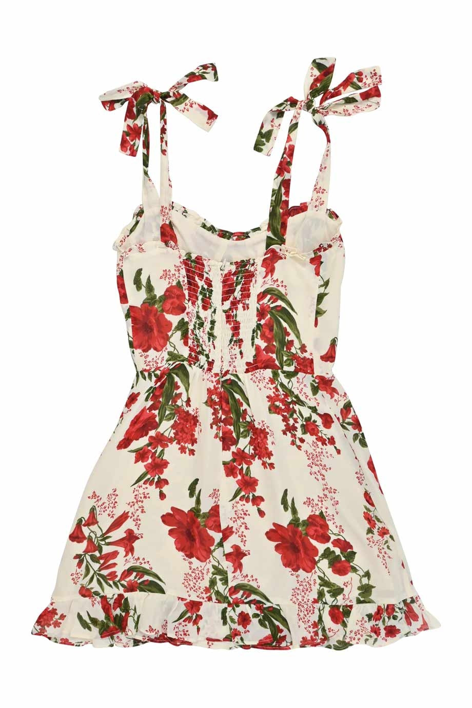 reformation red floral mini dress Reformation Merci Red Floral Print Underwire
