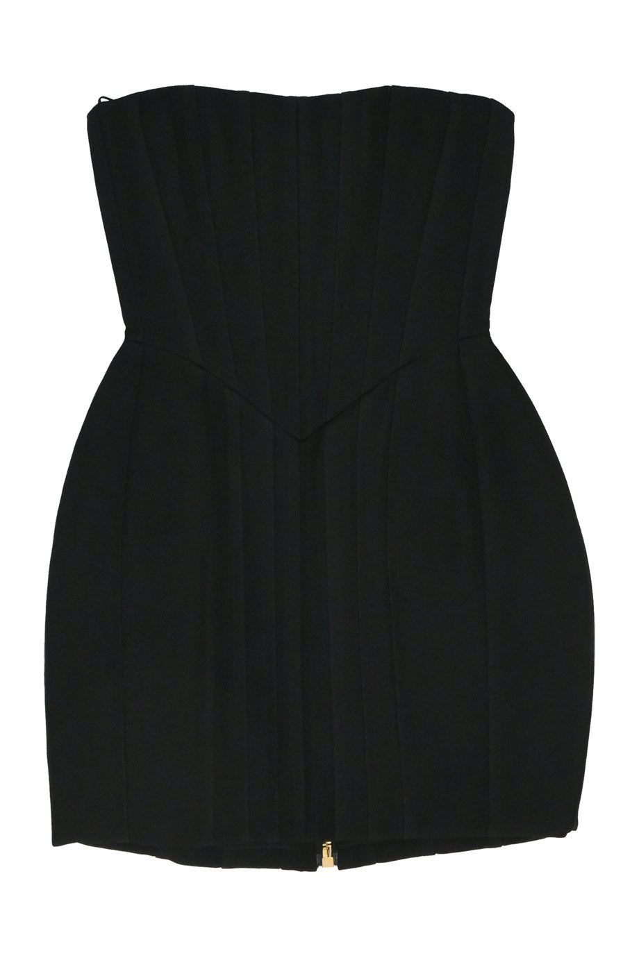 balmain corset dress Balmain Buttoned Two-Tone Corset Dress In Black - 50% Off