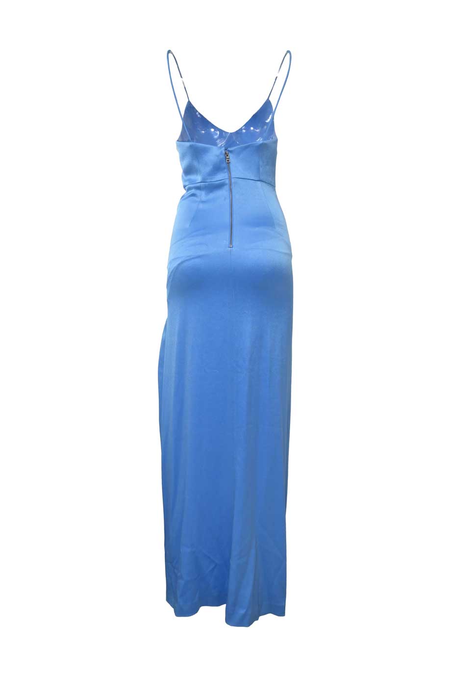 princess polly baby blue dress Alice + Olivia Diana Slit Gown in Cornflower main image 0