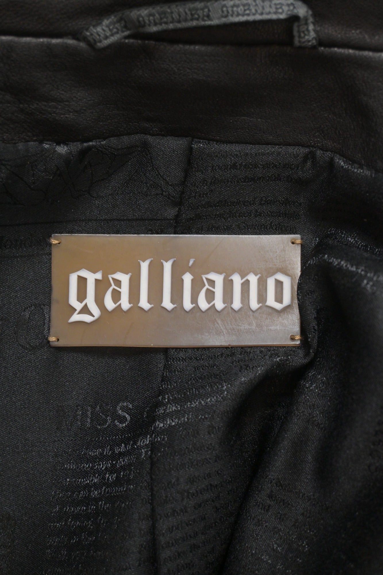 WW36193] John Galliano | Leather Jacket