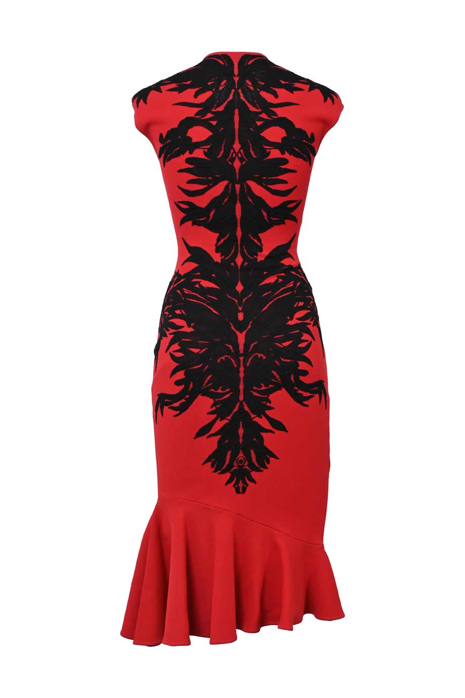 strapless open back dress Blossom Embroidered Leomie Dress main image 1