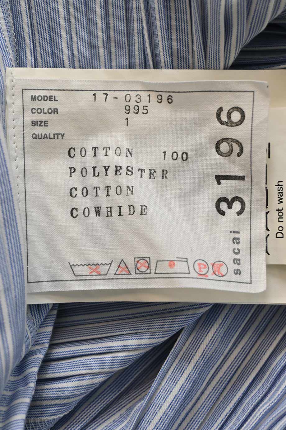 sacai トップス WW38383] Sacai | Short sleeve top